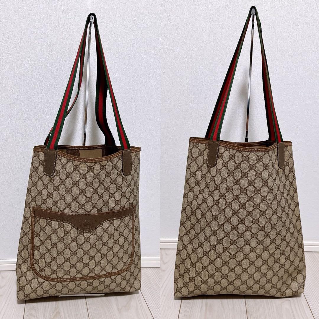 GUCCI Tote Bag PVC Women’s Large A4 Storage Authentic Excellent Condition thumbnail 4