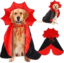 Halloween Pet Vampire Devil Cape Adjustable Costume for Medium Large Dogs  Clas