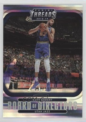 2018-19 Panini Threads Board of Directors Premium 57/199 Rudy Gobert #5 02v3