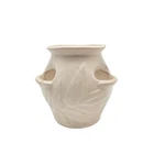 1920’s McCoy Pottery Strawberry Planter Pot Matte White Succulent Unmarked