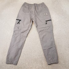 Adidas Mens Tracksuit Bottoms Medium Grey Cargo Pants Originals SST Box Logo