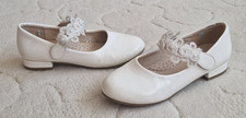 Nelli Blu - Mädchenschuhe Kommunion Schuhe mit Riemchen Fußbett - weiß - Gr. 33