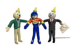 Jack in the Box Bendable Toy Figures - Lot of 3 - 1990’s Golfer, Racer, CEO