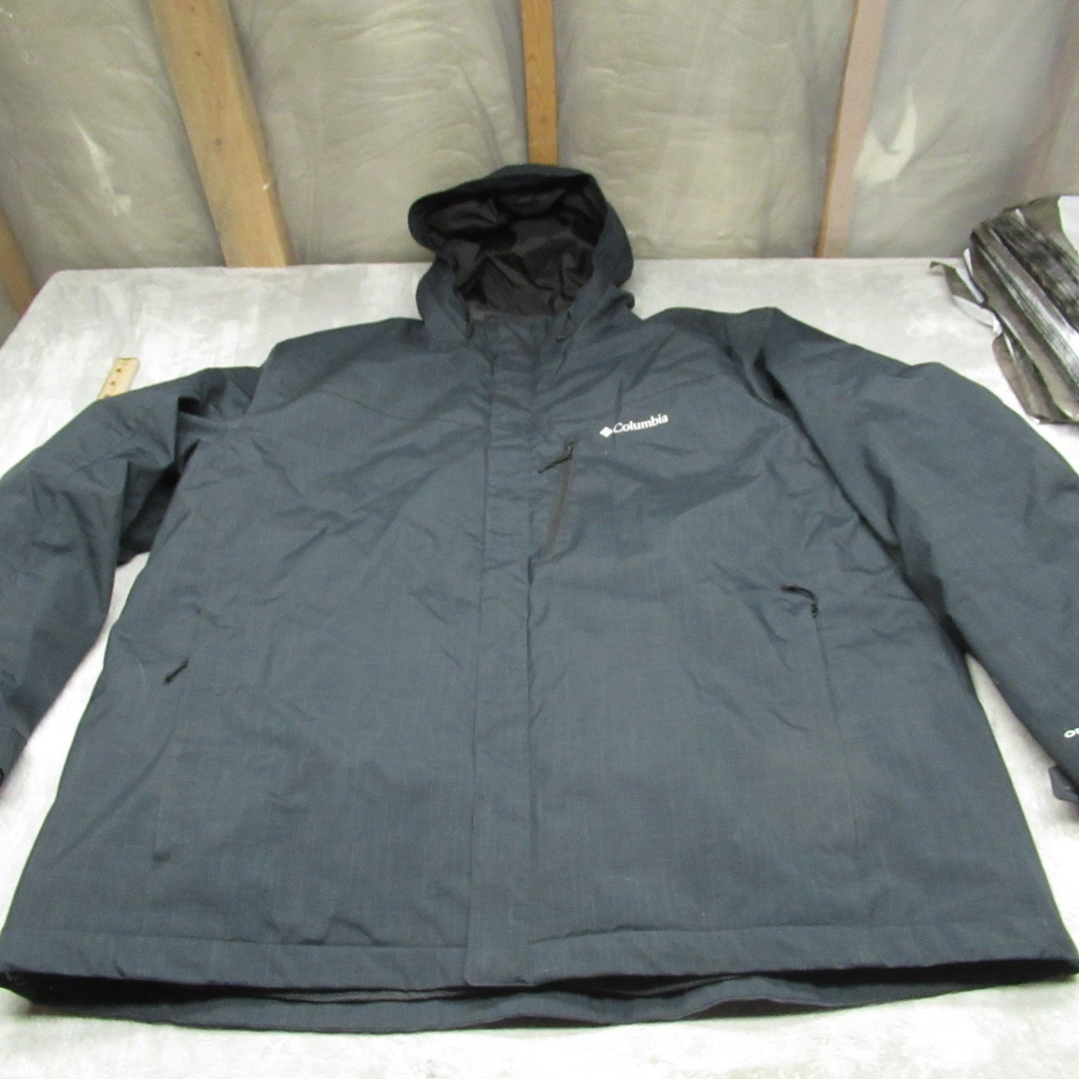 Columbia Whirlibird Jacket Men 3X Blck Omni-Heat Insulated Waterproof 3in1 Liner