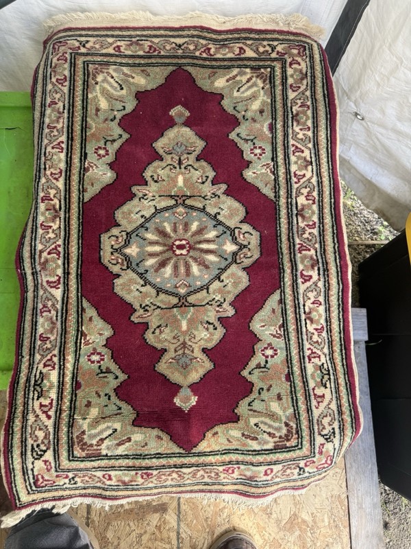 Vintage RARE BEAUTIFUL Hereke Turkish silk prayer rug 900+ kpsi - 3'x2'