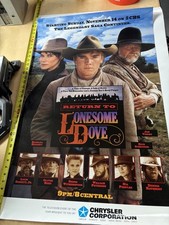 Return to Lonesome Dove CBS Chrysler Dealer Promo Poster 1993 Western TV Rare