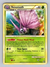 Venomoth (HGSS Triumphant) 11/102 Rare Deck Exclusives Pokemon Lightly Played