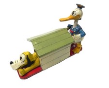 Disney 1930's Lionel Donald Duck & Pluto Hand Car Wind-Up Toy