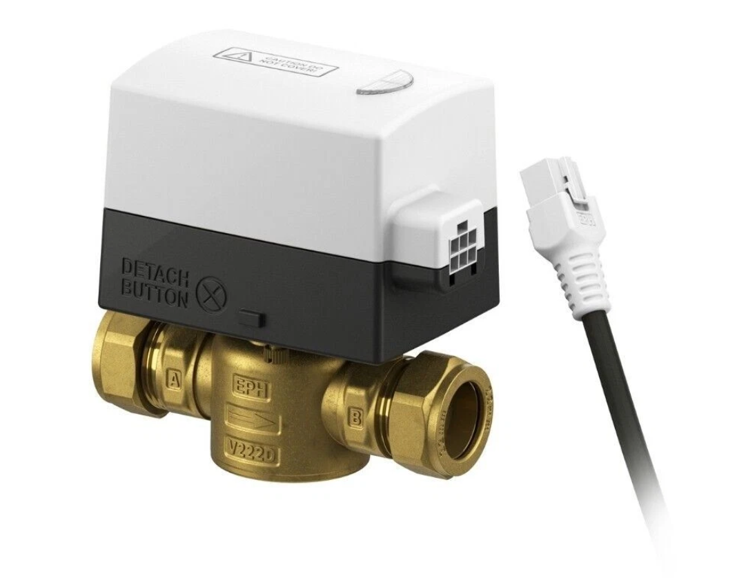 EPH V228P 28mm Motorised Actuator 2 Port Valve White NEW