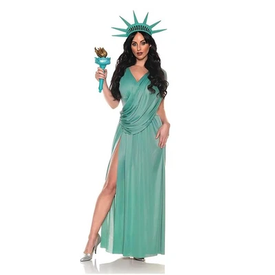 Costume Femme Adulte Statue De La Liberté - Photo 1/4