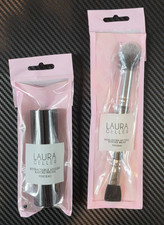 Laura Geller Dual-Ended Setting Powder Brush  Retractable Angled Kabuki Brush