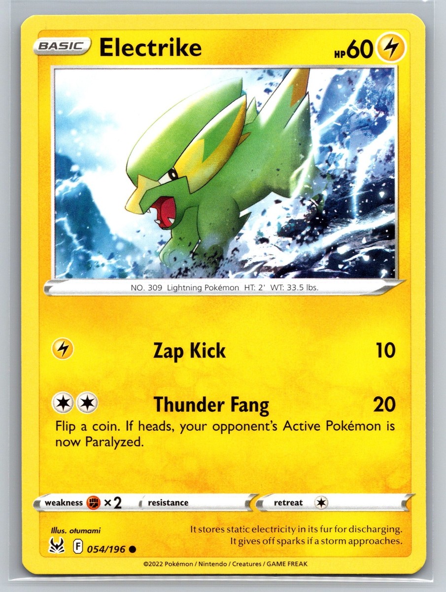 Electrike 054/196 Lost Origin Common Pokemon Electric-Type Zap