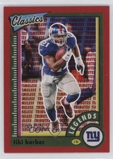 2022 Panini Classics Legends Timeless Tributes Red 64/75 Tiki Barber #145 z7j