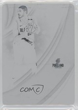 2018 Immaculate Remarkable Memorabilia Printing Plate Black 1/1 Enes Kanter 4at