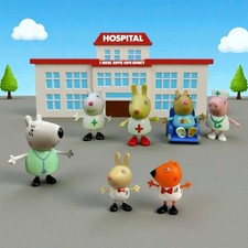 GC 7 Rare Doctors  Nurses  Patient Set  Peppa Pig Career Dream Rare Figures