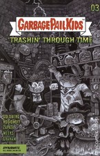 Garbage Pail Kids Trashin Through Time #3F Bunk B&W 1:10 FN 2023 Stock Image