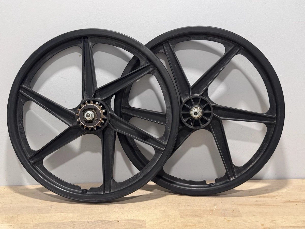 BMX Bike-Old School Black Wheels & Wheelset Vintage Bike Parts for