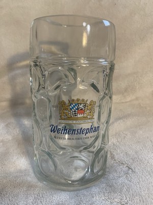 Weihenstephan Heavy Glass 1 Liter German Beer Stein 8  Tall