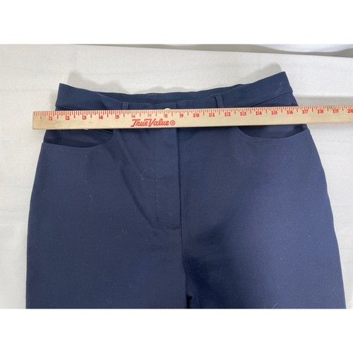 St. John Sport Essentials Gold Accents Classic Blue Pants Women's Sz 10 - Picture 7 of 9
