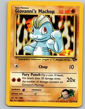 Pokemon TCG Gym Challenge - Giovanni's Machop 72/132 Common LP