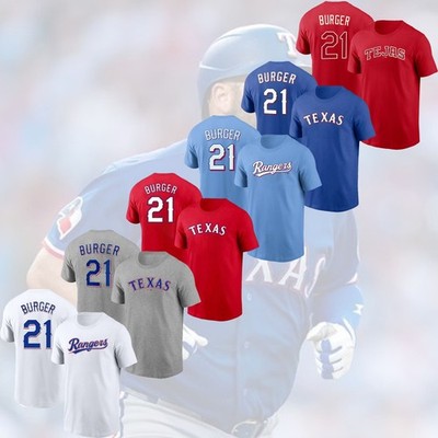 FASTSHIP!!! - Jake Burger #21 Texas Rangers Team 2026 Player Name And Number
