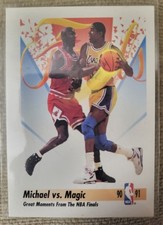 Michael Jordan Magic Johnson 1991-92 Skybox Michael vs. Magic #333 HOF 1