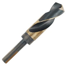 COMOWARE 1" Reduced Shank Drill Bit, HSS M2, Black Gold Drill Bit with 3-Flat