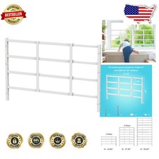 Adjustable Window Safety Guard 19"x38" - Secure Child Fall Prevention, White