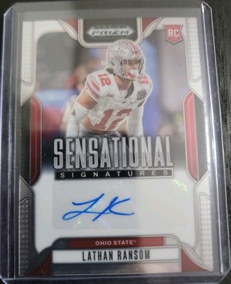 2025 Panini Prizm Draft Picks - Sensational Signatures Lathan Ransom #SS-LTR