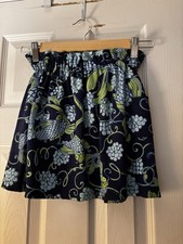 EUC Girls Lilly Pulitzer Navy Pattern Cotton Skirt Medium
