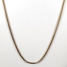 Whiting Davis Gold Tone Snake Chain Necklace Minimalist Style 20 Inch