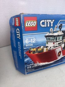 LEGO 60109 City Fire Boat New Opened Damaged Box - Bags Sealed