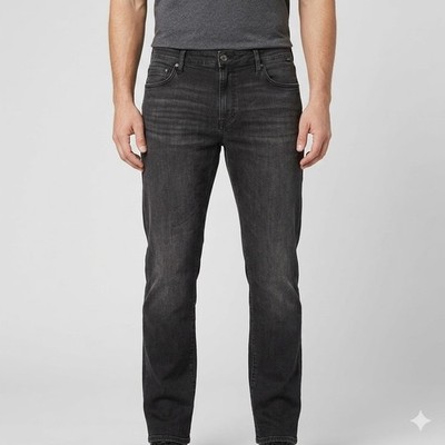 Mavi Jake Slim Leg Black Faded Comfort Stretch Denim Jeans 40/34