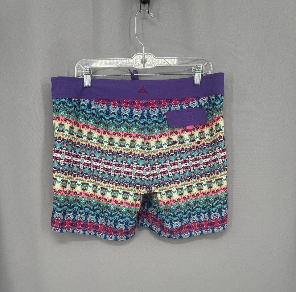 prAna Board Shorts Womens Large Swimwear Recycled Polyester Beach Bathing Suit - Image 2 of 4
