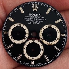 Rolex schwarzes Zifferblatt Luminova für Day...