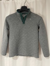 Vintage Vineyard Vines Quarter Snap Pullover Fleece Quilted Sweatshirt Grey YM