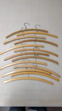LOT OF 13 VINTAGE WOOD COAT HANGERS