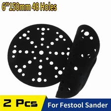 2x 6 inch (5.91 in) Protection Discs for Festool Sander, 48 Holes