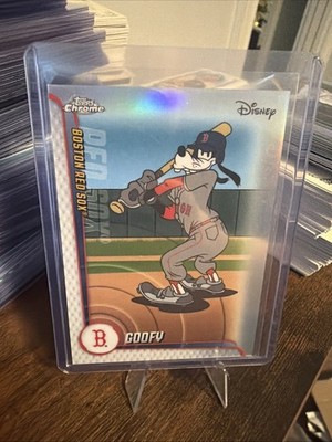 2025 Topps Chrome Disney MLBA-28 GOOFY BOSTON RED SOX SSP MINT