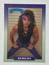 1991 Brockum RockCards #175 Jon Bon Jovi  - Excellent Condition 
