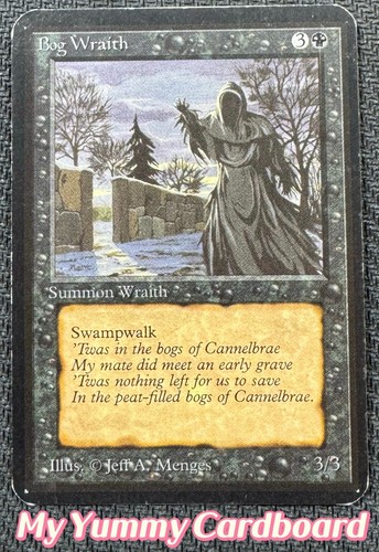 MTG Alpha Bog Wraith — Moderately Played | Limited Edition Alpha 1993