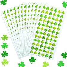1440 Pcs St. Patrick s Day Sticker Green Shamrock Stickers Self-Adhesive L