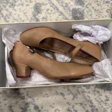 Bloch Dance Women Girls Curtain Call Leather Character Shoe Size 4 S0304L Tan