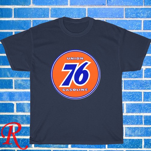 New Union 76 Gasoline logo Black/Grey/Navy Size S-5XL Unisex T-Shirt - Picture 3 of 6