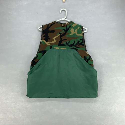 Vintage Sports Afield Vest Men's Small Camo Gamebag Camouflage Hunting Outdoors - Picture 3 of 6