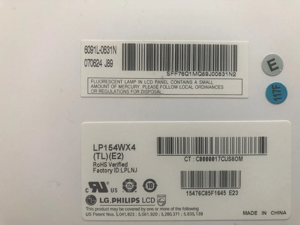 LG Phillips 15.4" LCD Screen LP154WX4(TL) (E2) Toshiba K000049360 - Image 2 of 3