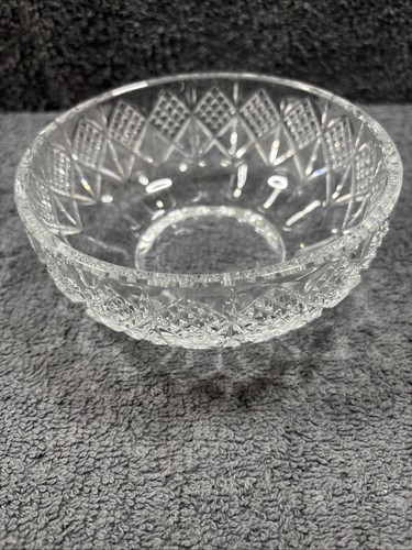 Diamond Point Pressed Clear Glass Candy Dish With Lid - Picture 5 of 11