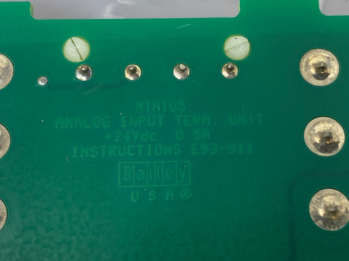 ABB Bailey NTAI05 INFI 90 Analog Input Termination Module Board Unit 24V 0.2A - Picture 7 of 8