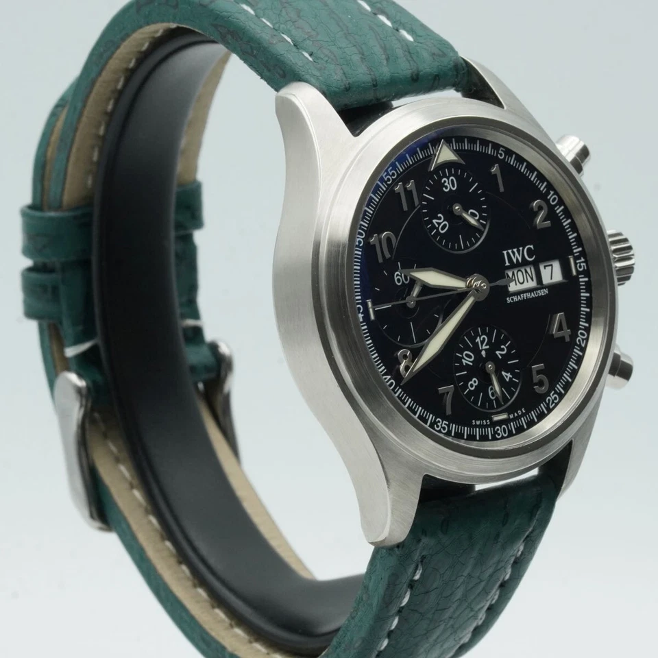 IWC FLYING CHRONO AUTOMATICO OROLOGIO DA UOMO 40MM IWC3706 ACCIAIO TOP DOCUMENTI - Bild 3 von 4