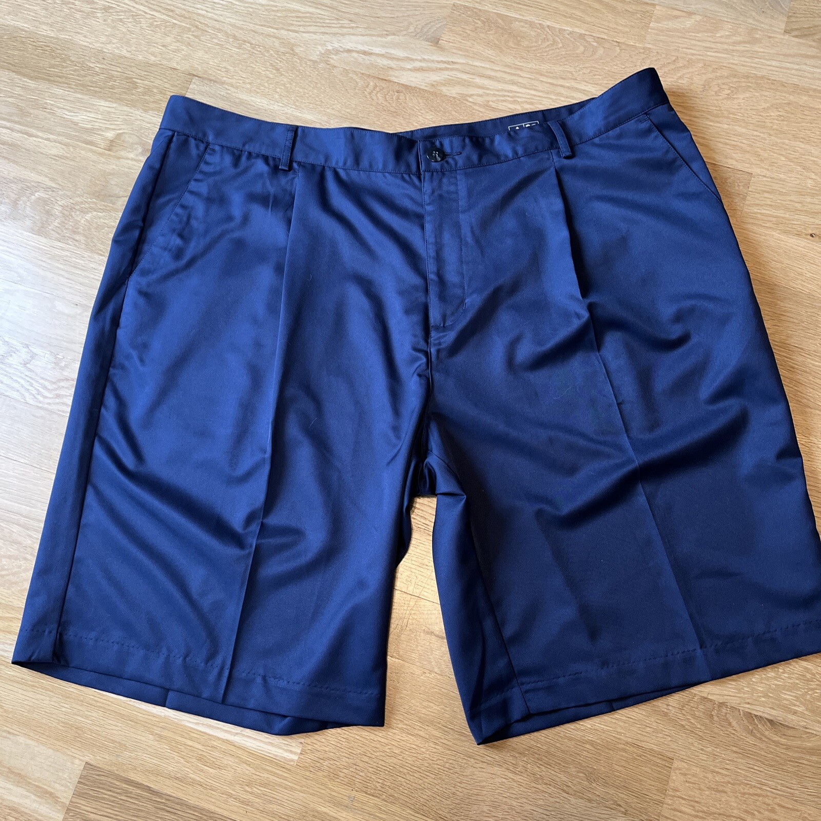 Adidas Climalite Golf Shorts Mens Size 42 Dark Blue Pleated Casual eBay